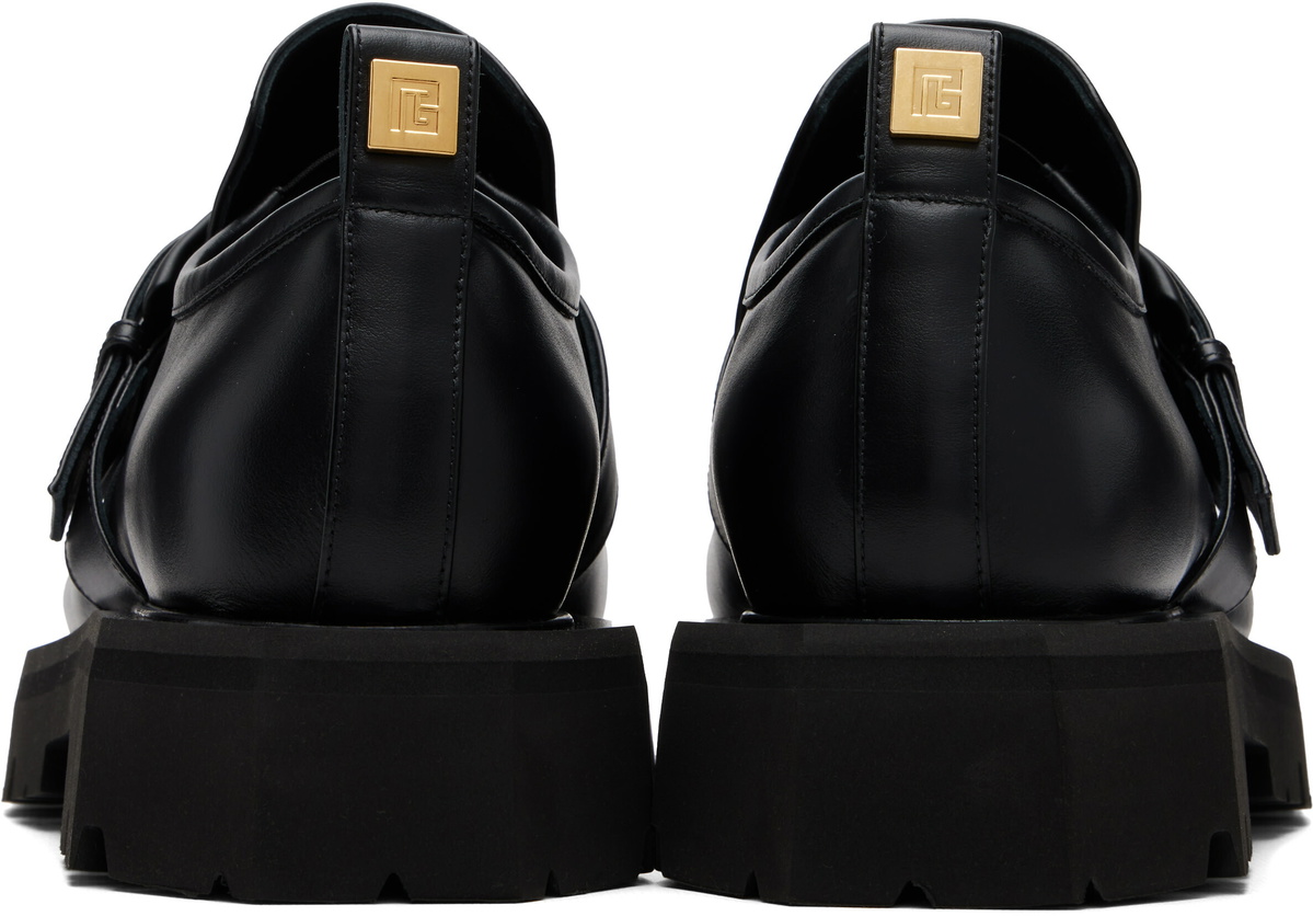 BALMAIN Black Anthem Loafers