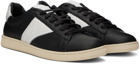 Rhude Black & White Court Sneakers