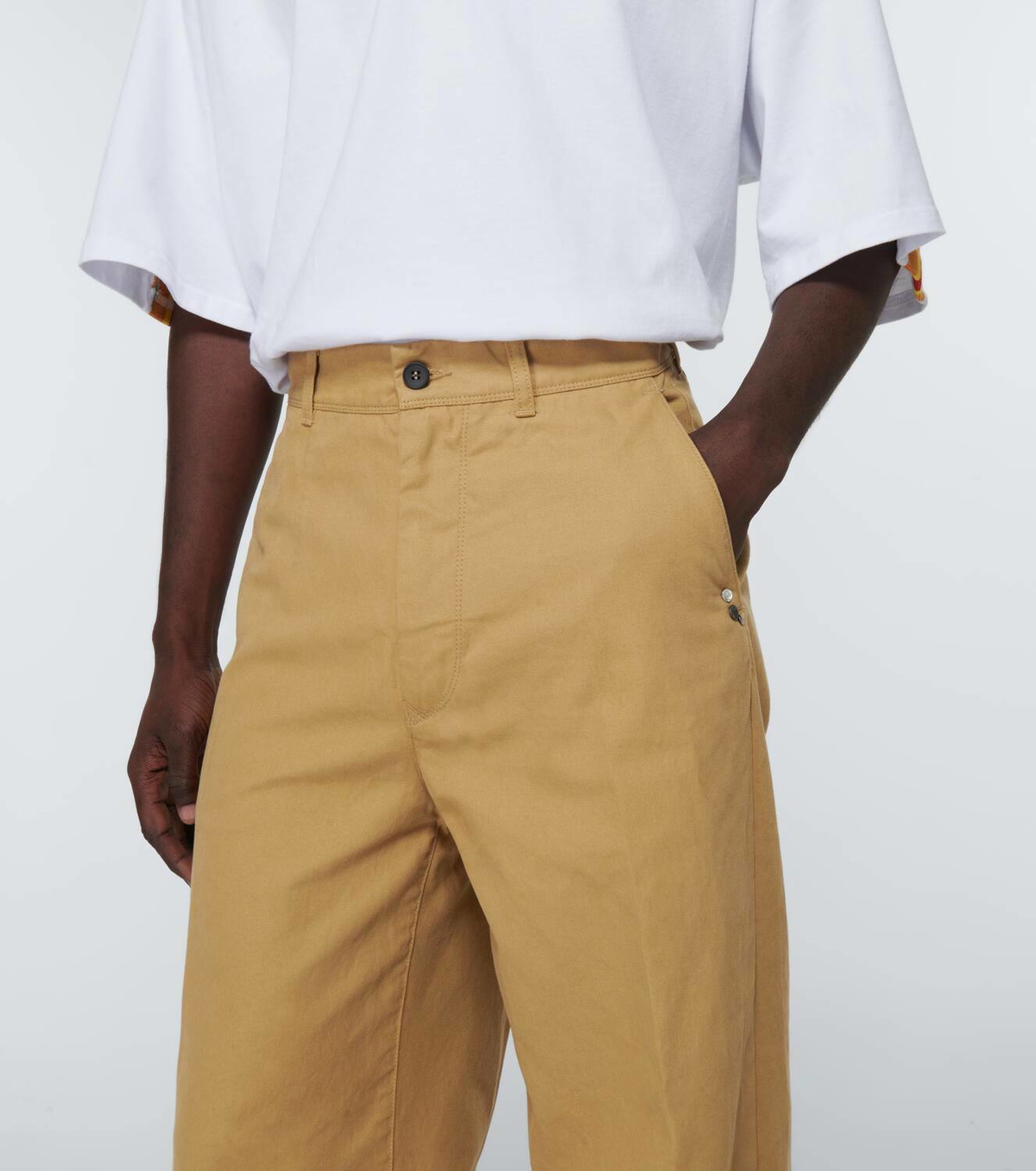 Incotex x Facetasm Wide-leg cotton pants