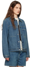 Jil Sander Blue Regular Fit Denim Jacket