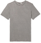 Isabel Marant - Leon Striped Slub Linen and Cotton-Blend T-Shirt - Men - Gray