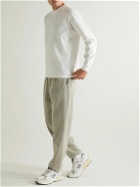 Lady White Co - Tapered Panelled Cotton-Jersey Sweatpants - Brown