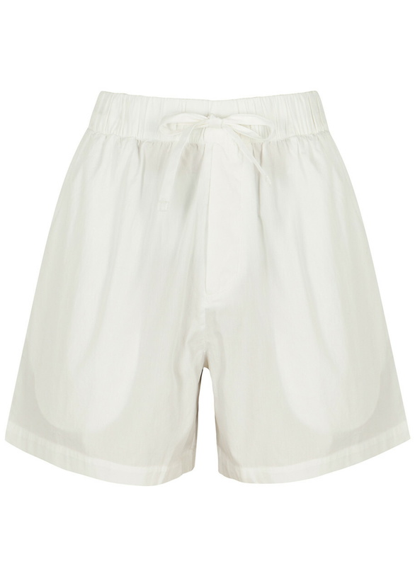 Photo: Tekla Unisex Poplin Pyjama Shorts White