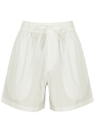 Tekla Unisex Poplin Pyjama Shorts White