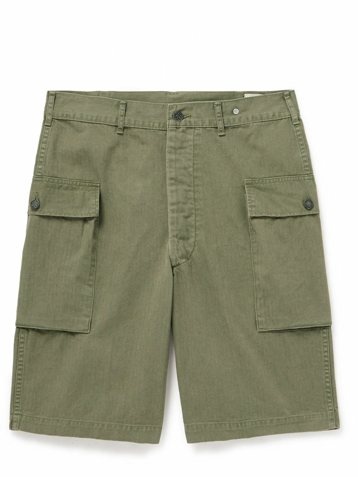 OrSlow - US Army Cotton-Herringbone Shorts - Green orSlow