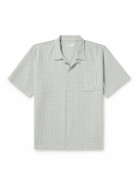 Universal Works - Road Convertible-Collar Waffle-Knit Cotton Shirt - Gray