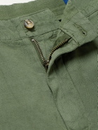 Polo Ralph Lauren - Straight-Leg Linen and Cotton-Blend Trousers - Green