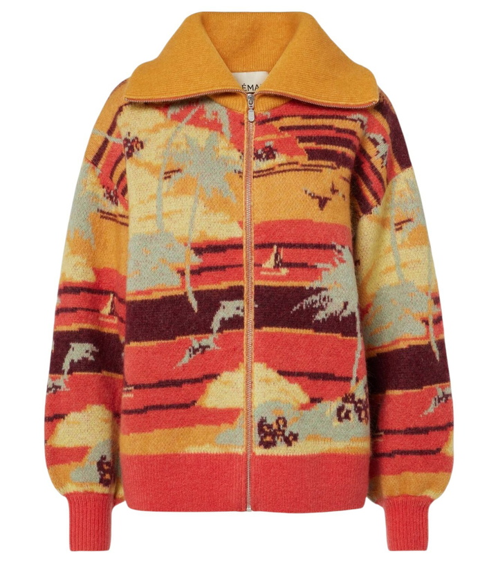 Photo: Alémais Palm Island jacquard cardigan