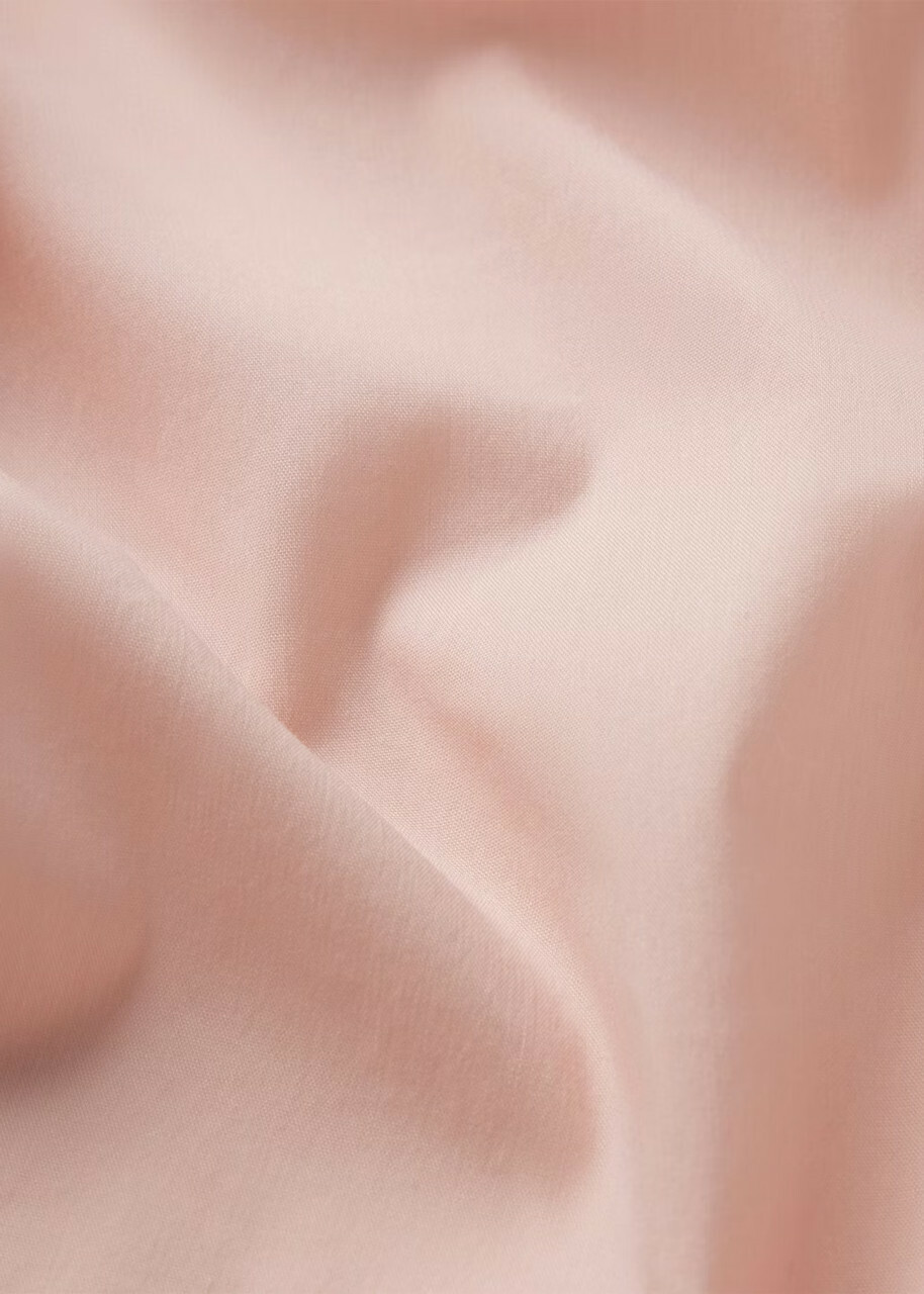 Skims Smocked Poplin Mini Dress Pink
