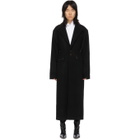 Situationist Black Oversize Shoulder Coat