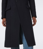 Dries Van Noten Double-breasted wool-blend twill coat