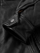 FrizmWORKS - Distressed Leather Jacket - Black