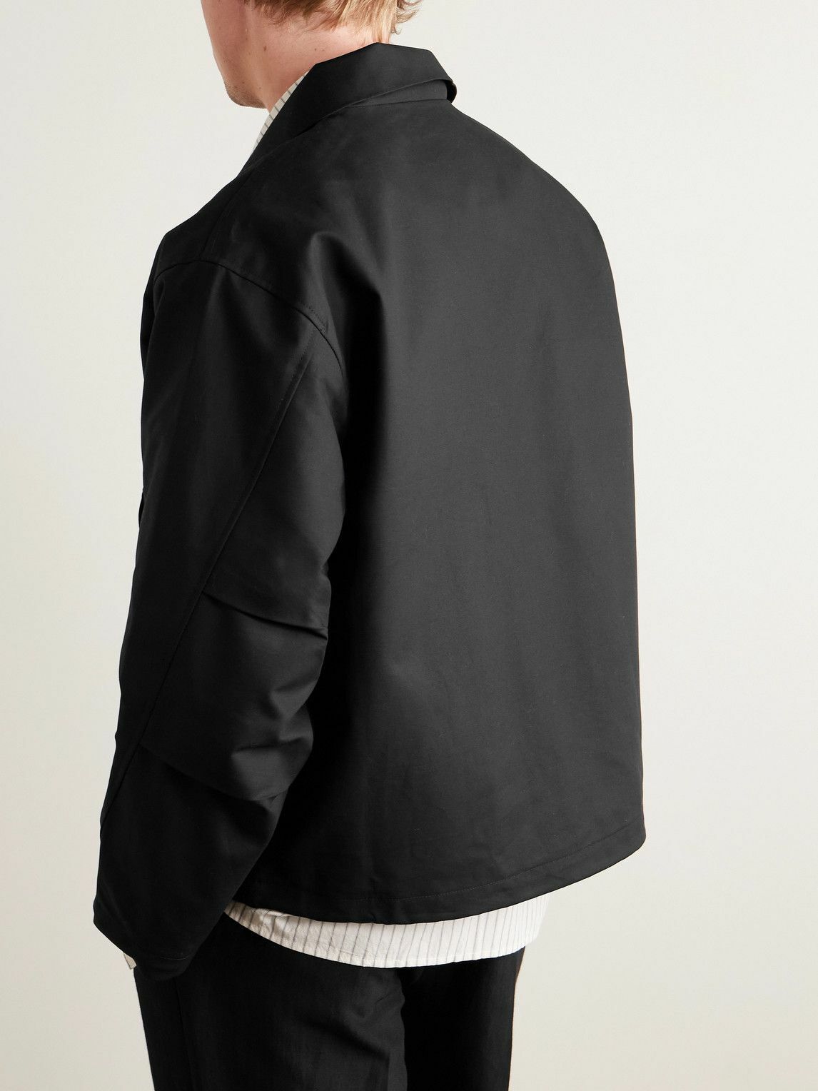 AGOLDE - Laurie Cotton-Canvas Bomber Jacket - Black