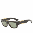 Bottega Veneta Eyewear Bottega Veneta BV1452S Sunglasses in Havana/Green 