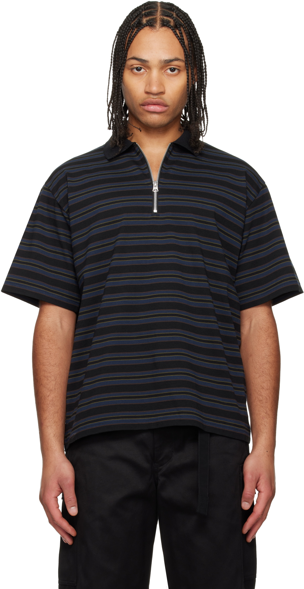 Sacai - Woven Polo Shirt - Red Sacai