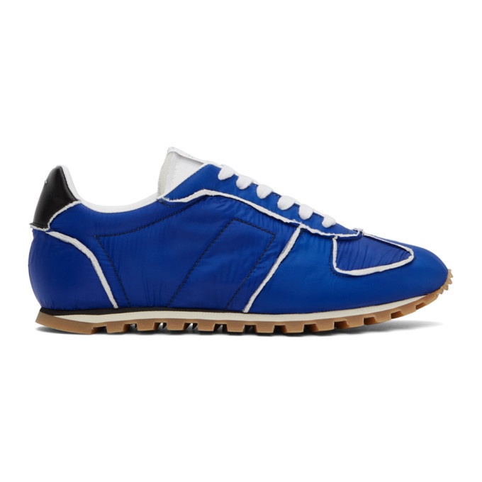 Photo: Maison Margiela Blue and White Runner Sneakers