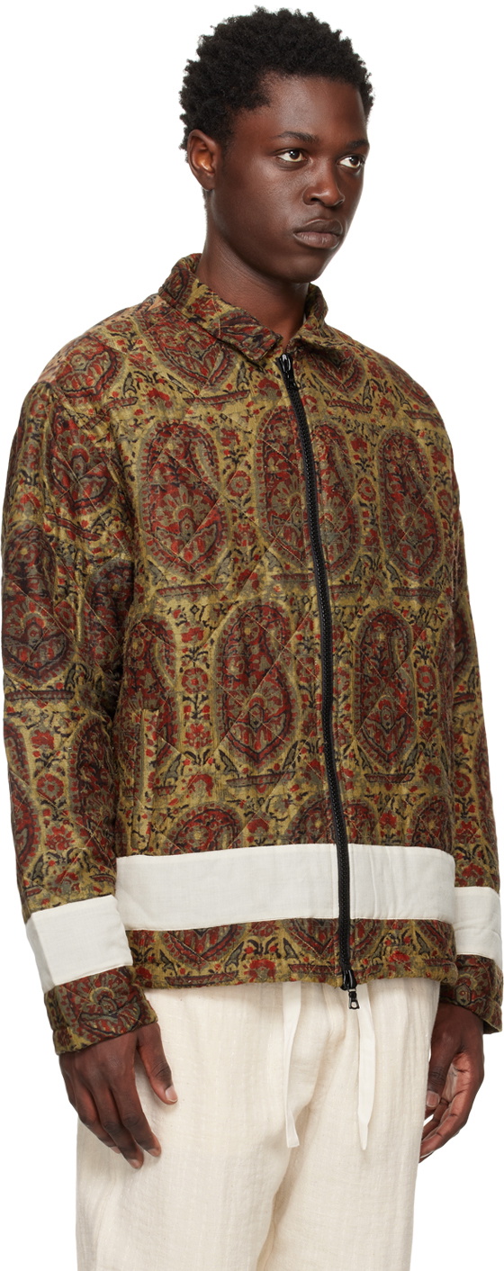 Karu Research Multicolor Block-Printed Jacket