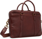 Polo Ralph Lauren Brown Heritage Leather Messenger Bag