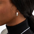 Gucci Women's Trademark Hexagonal Earrings in Silver