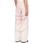 Off-White Pink Garment Dye Slouchy Track Pants