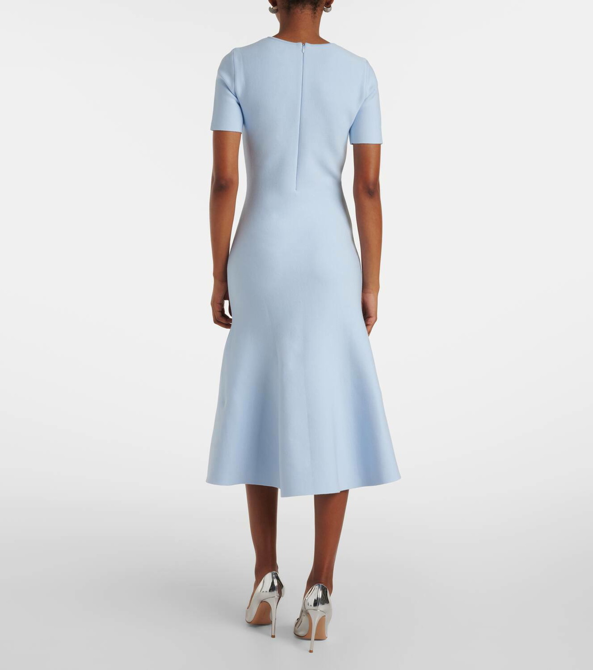 Oscar de la Renta Orchid-appliqu jacquard cocktail dress Oscar de la Renta