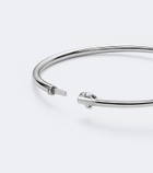 Yvonne Léon Panda 9kt white gold bangle with diamonds