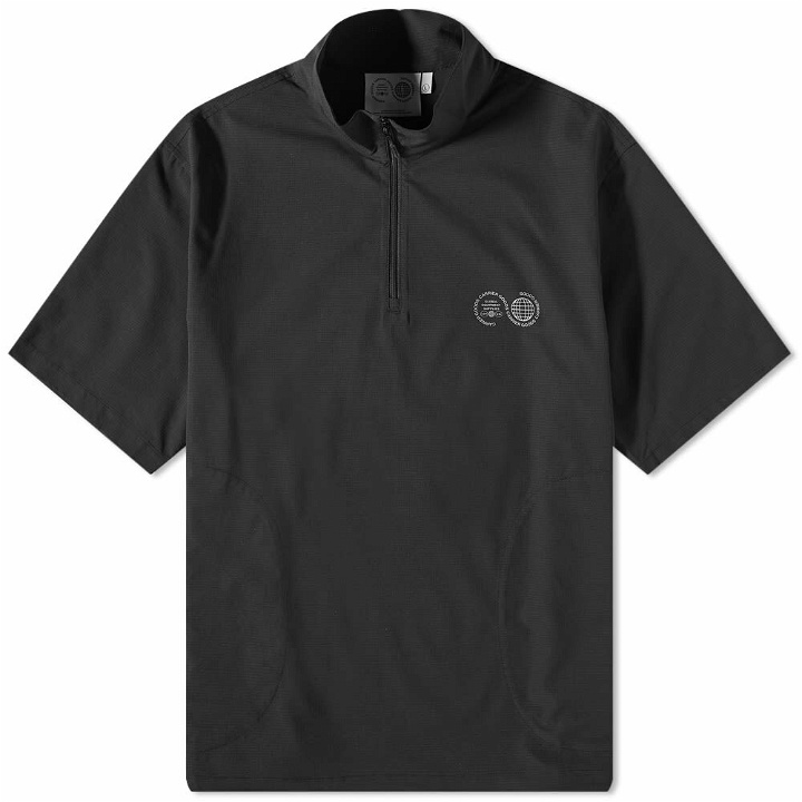 Photo: Carrier Goods Men's Lightweight Zipped Shirt in Black