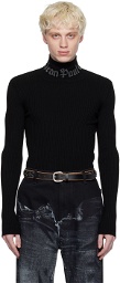 Jean Paul Gaultier Black Jacquard Sweater
