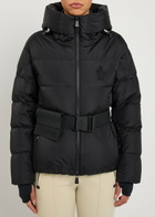 Moncler Bouquetin Belted Padded Shell Jacket Black