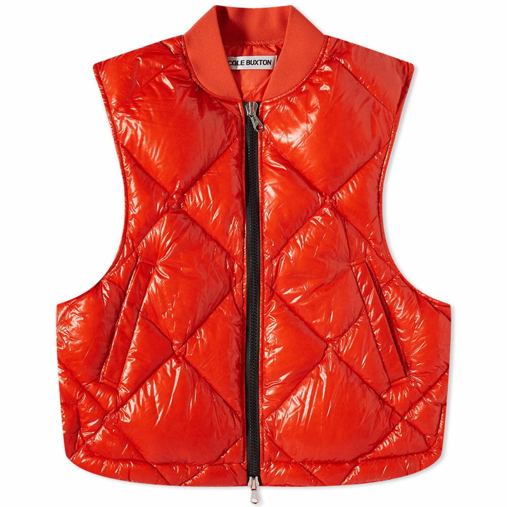 Photo: Cole Buxton Men's CB Quilted Vest in Orange