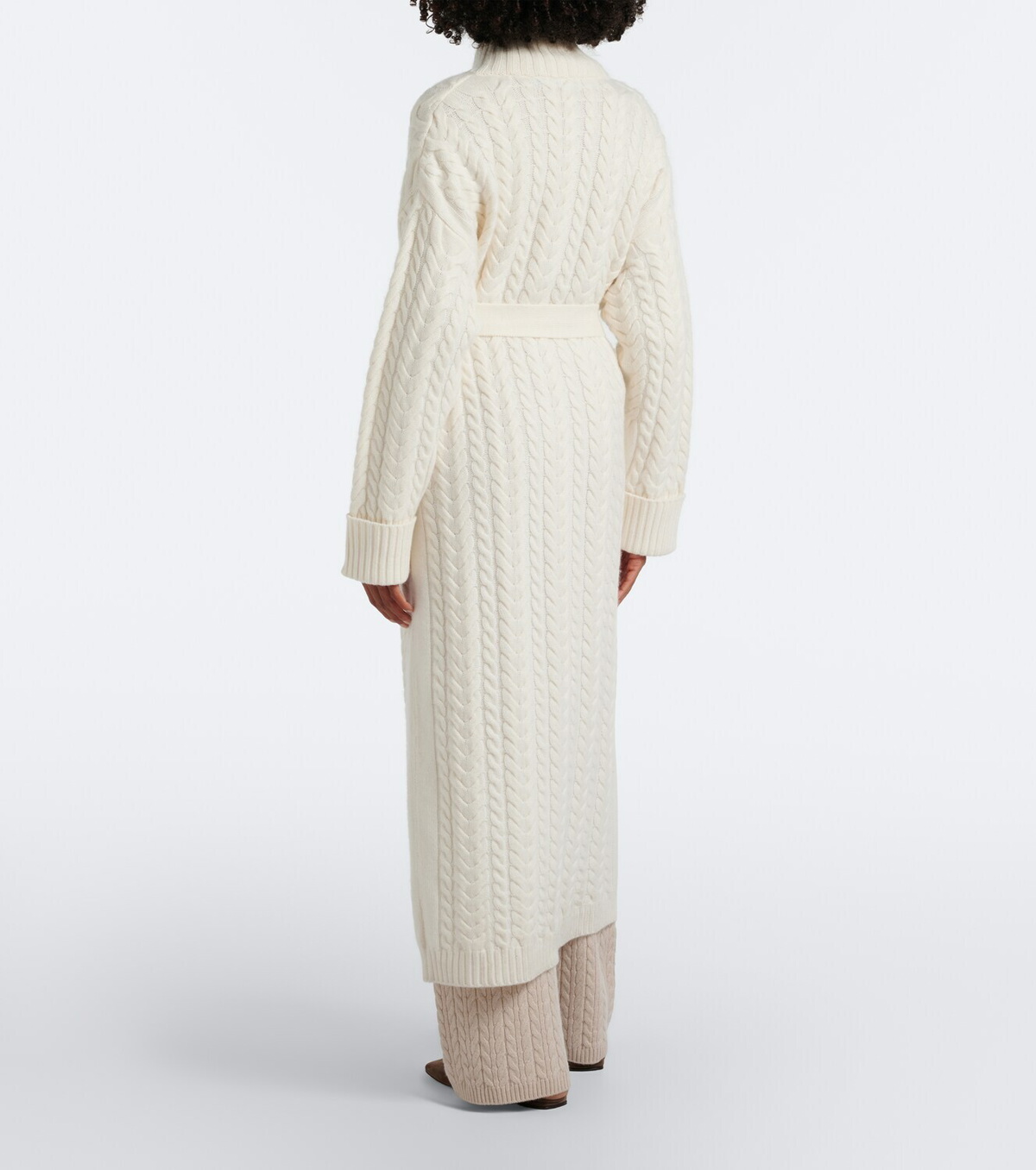 Arch4 Bond Street cable-knit cashmere long cardigan