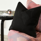 ByBorre Men's Knitted Cushion Cover in Black/Grey