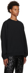 Dries Van Noten Black Cotton Sweatshirt