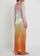 Missoni Degradé Metallic-knit Cover up Orange