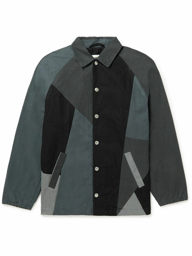 Photo: YMC - Jocks Patchwork Waxed-Cotton Jacket - Gray