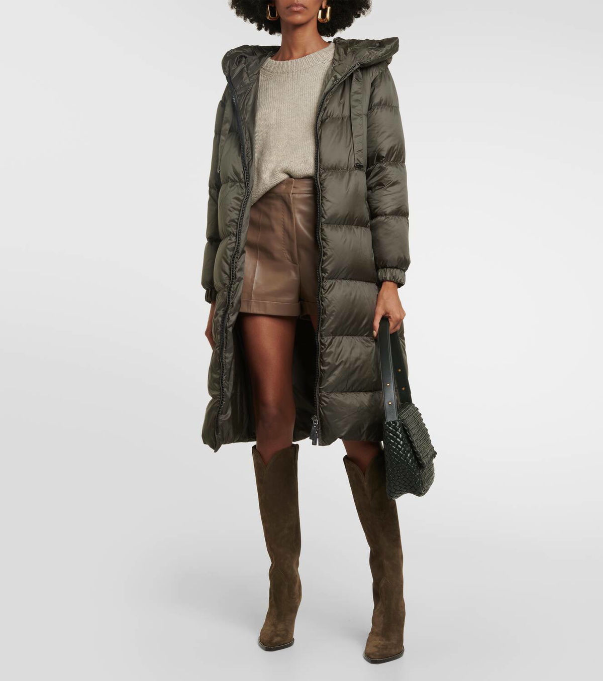 Max Mara コート GREENPI Coat 中綿 フード付き 94910337600 Max Mara Seipa down coat Max Mara