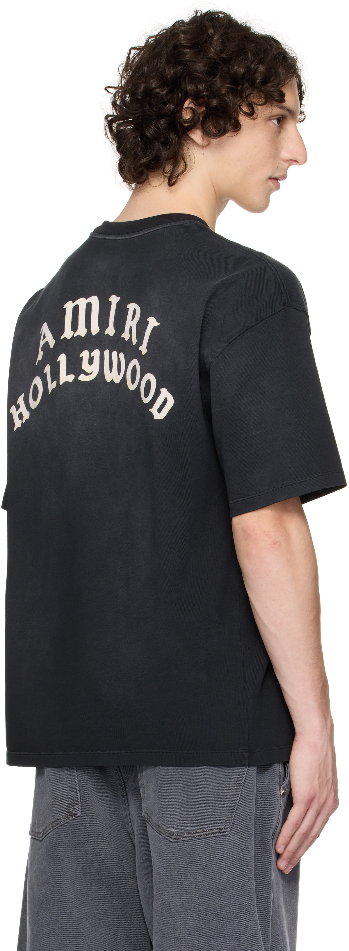 AMIRI Black 'AMIRI Hollywood' Oversized T-shirt Amiri