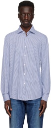 Hugo Blue & White Print Shirt