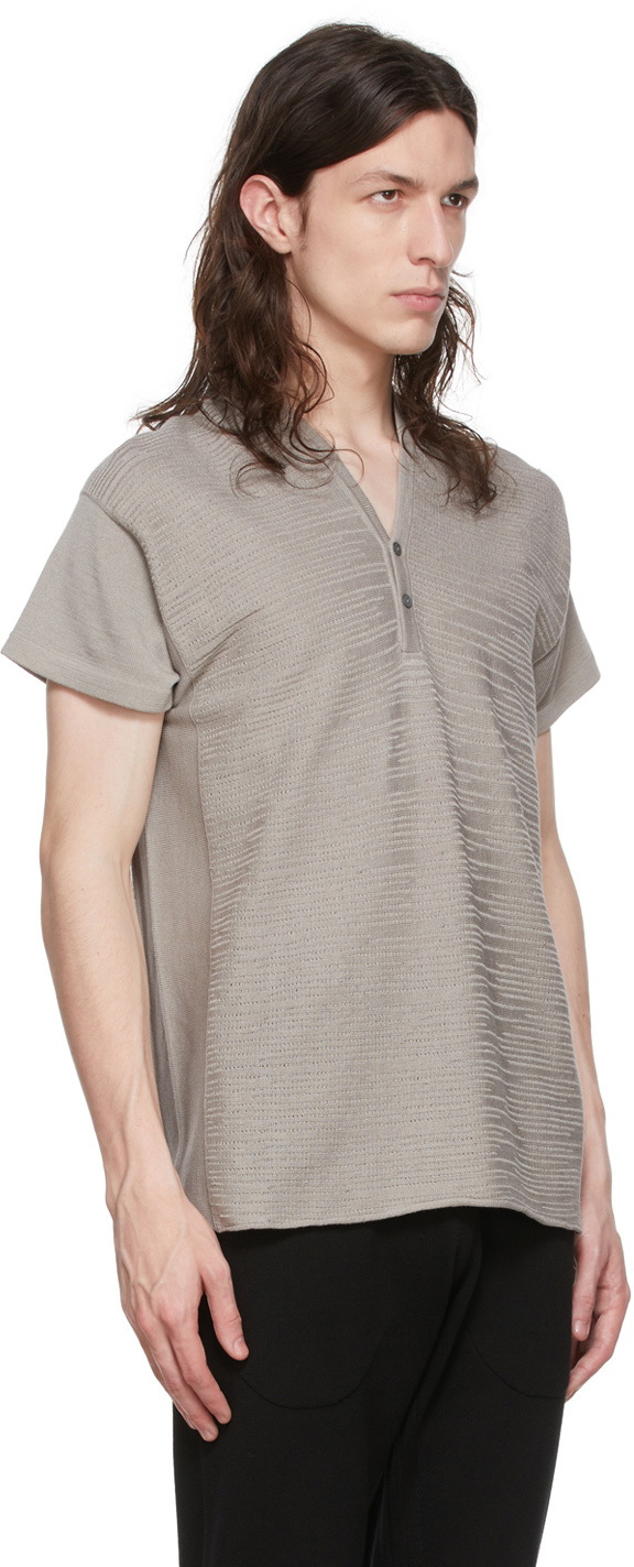 Label Under Construction Grey Cotton Henley