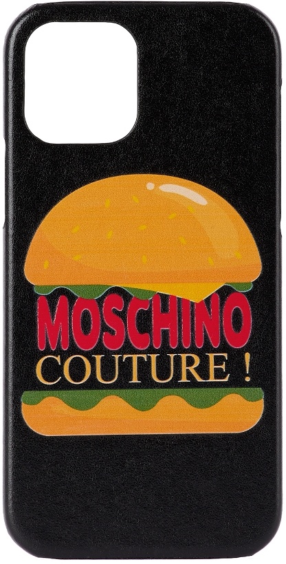 Photo: Moschino Black Hamburger iPhone 12 Pro Case