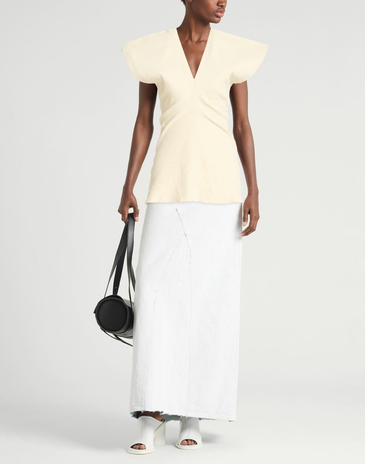 Uma Wang Womens Top Cream