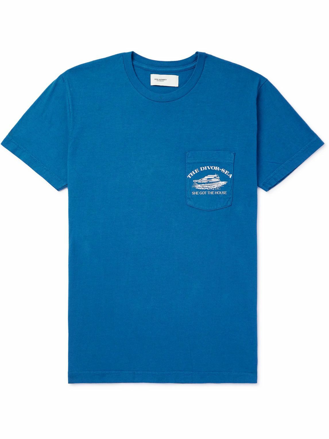 Local Authority LA - Printed Cotton-Jersey T-Shirt - Black Local