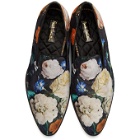 Paul Smith Black Floral Tudor Loafers