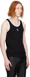 Ernest W. Baker Black Embroidered Tank Top