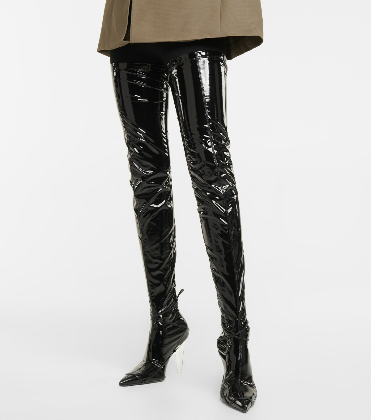 Peter Do - Over-the-knee latex boots