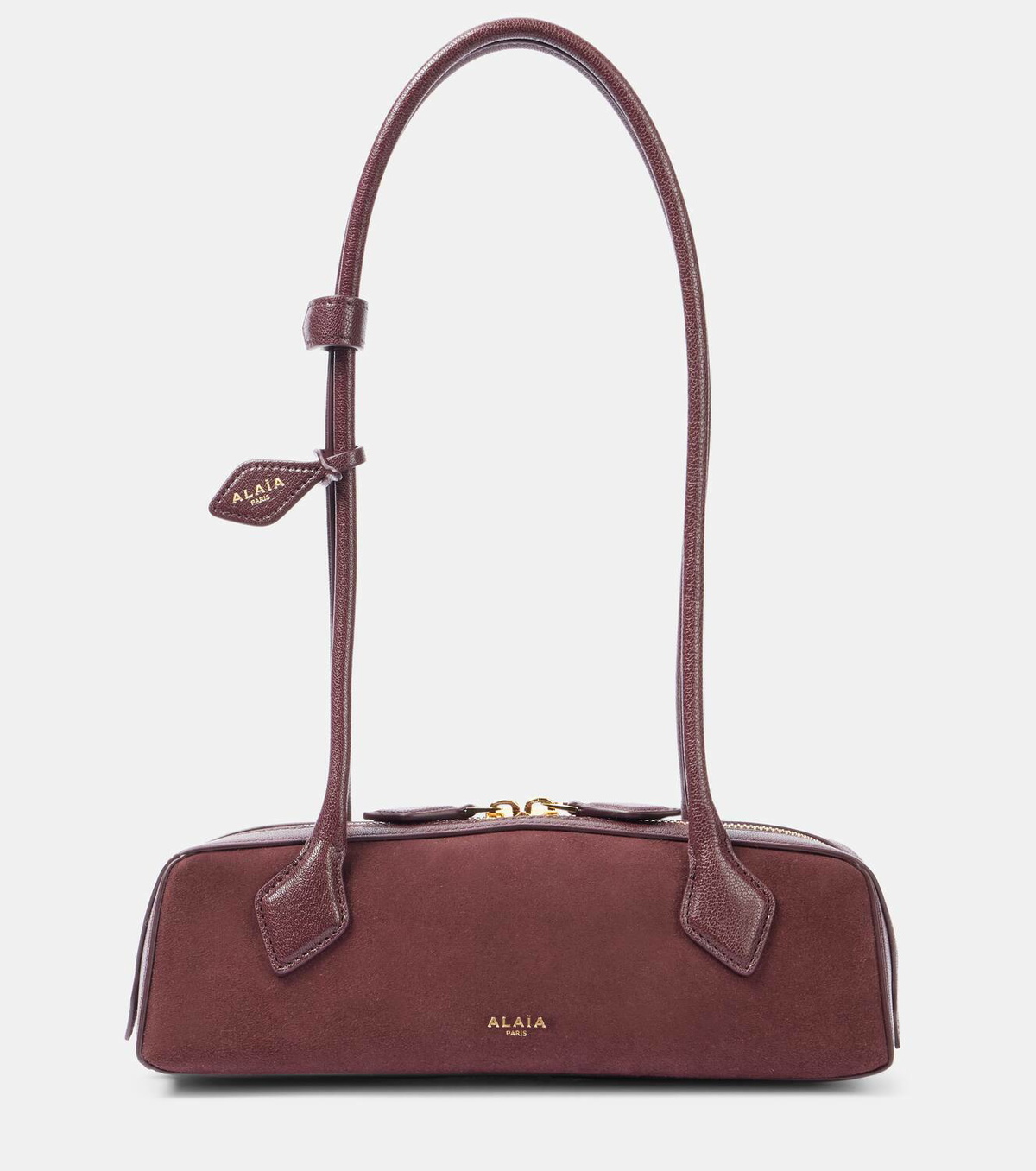 Alaïa Le Teckel Small suede shoulder bag