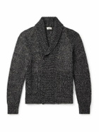 Altea - Double-Breasted Shawl-Collar Knitted Cardigan - Gray