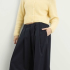 Baserange Women's Avi Silk Wool Trousers in Dama Navy