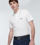 Ami Paris Striped cotton polo shirt