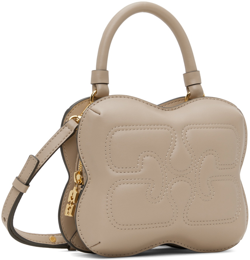 GANNI Taupe Small Butterfly Crossbody Bag GANNI
